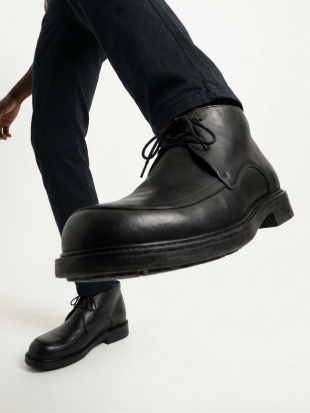 Footprints By Birkenstock Mens 41=8 To 8.5 Cornwall Chukka Boots Black Leather